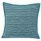 Artisan Hand Loomed Cotton Square Pillow - Blue Ocean Design - 24" Arcadia Home